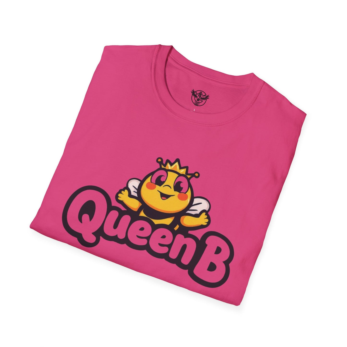 Queen B Unisex Softstyle T-Shirt - Fun and Bright Graphic Tee for Bee Lovers