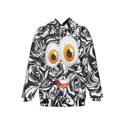 demilo smiley face Men's Heavy Fleece Raglan Hoodie