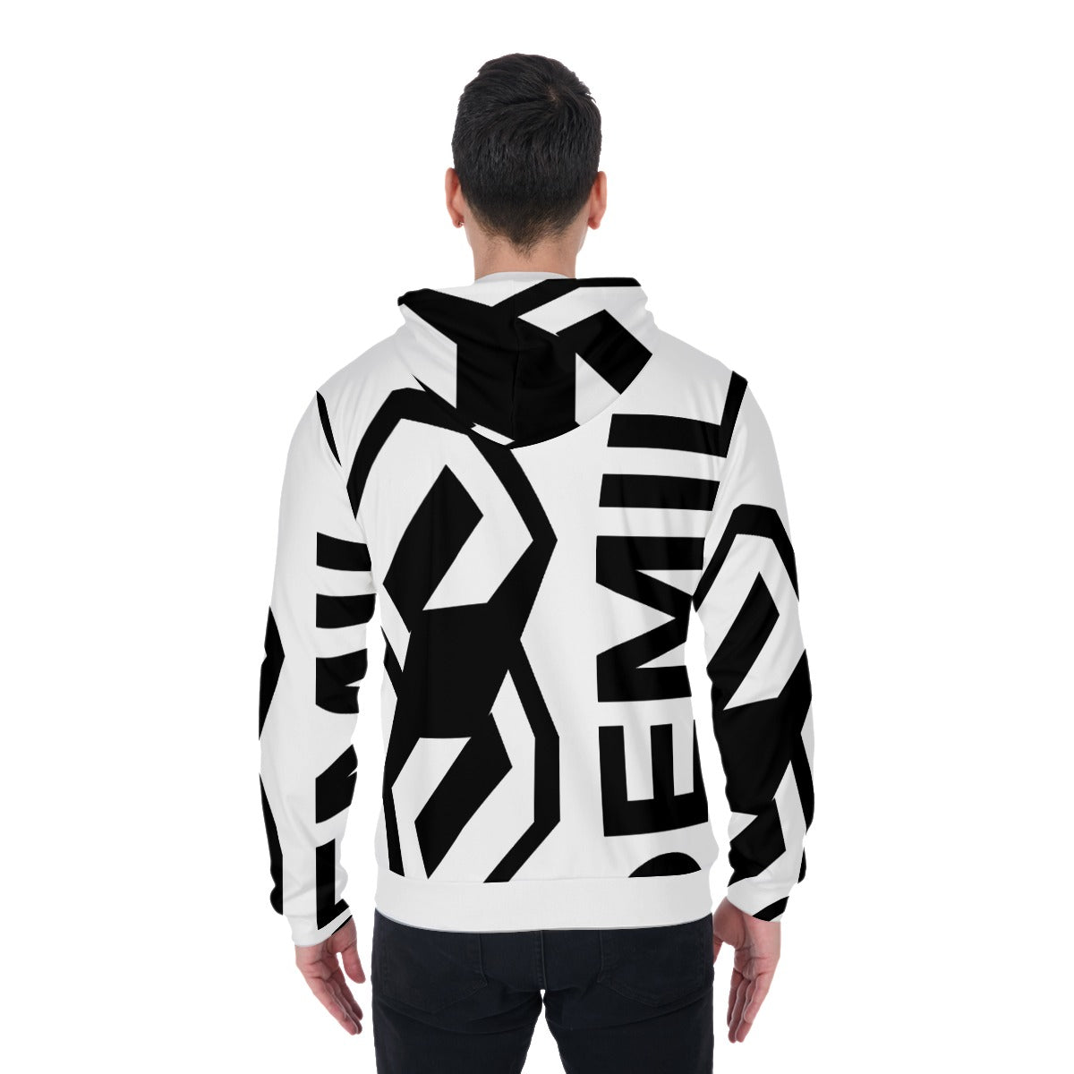 Demilo by Gorgani logo Zip Up Hoodie With Pocket
