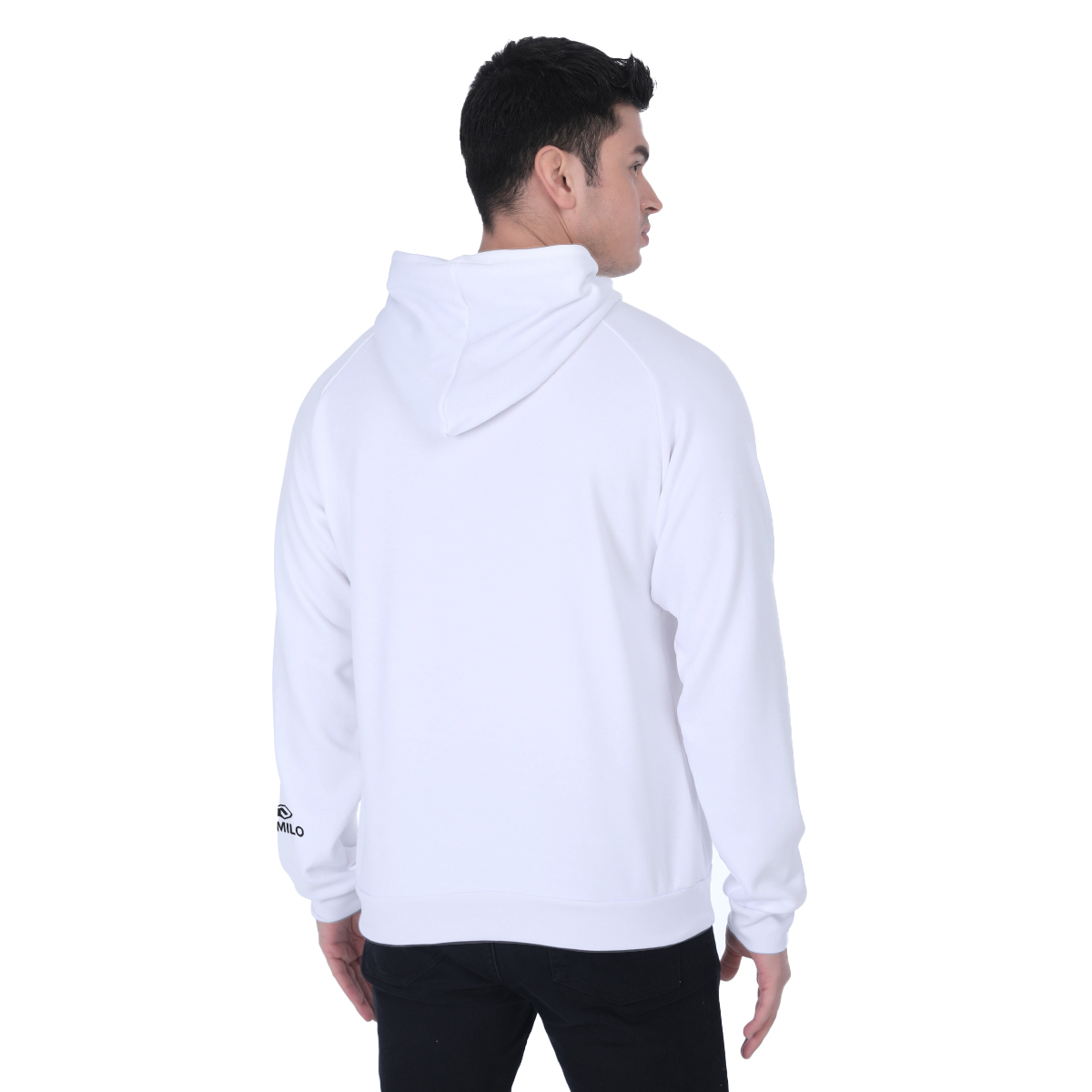 demilo smiley face Men's Heavy Fleece Raglan Hoodie