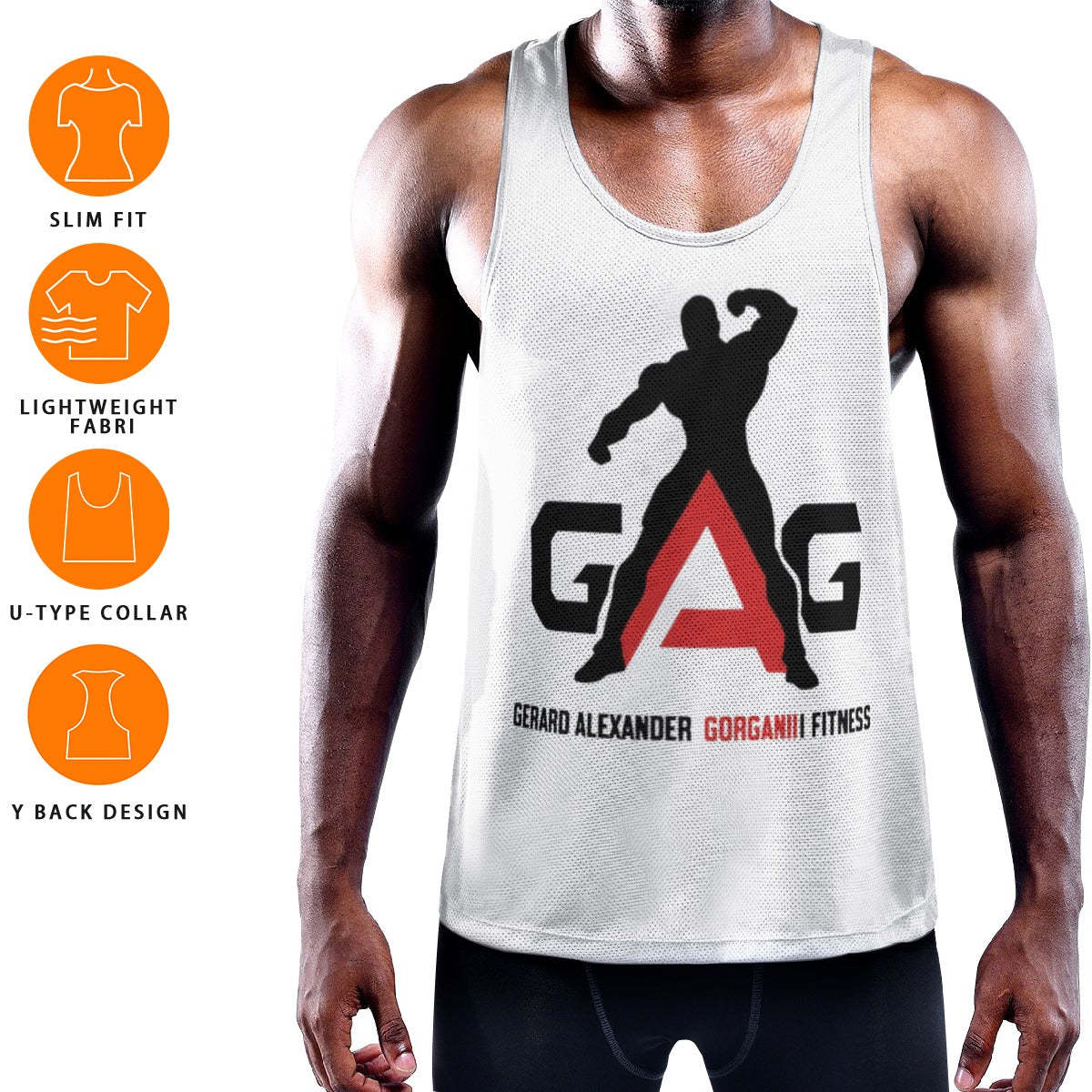 Men's Slim Y-Back Muscle Tank Top