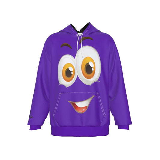 demilo smiley face Men's Heavy Fleece Raglan Hoodie