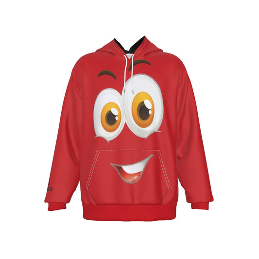 demilo smiley face Men's Heavy Fleece Raglan Hoodie