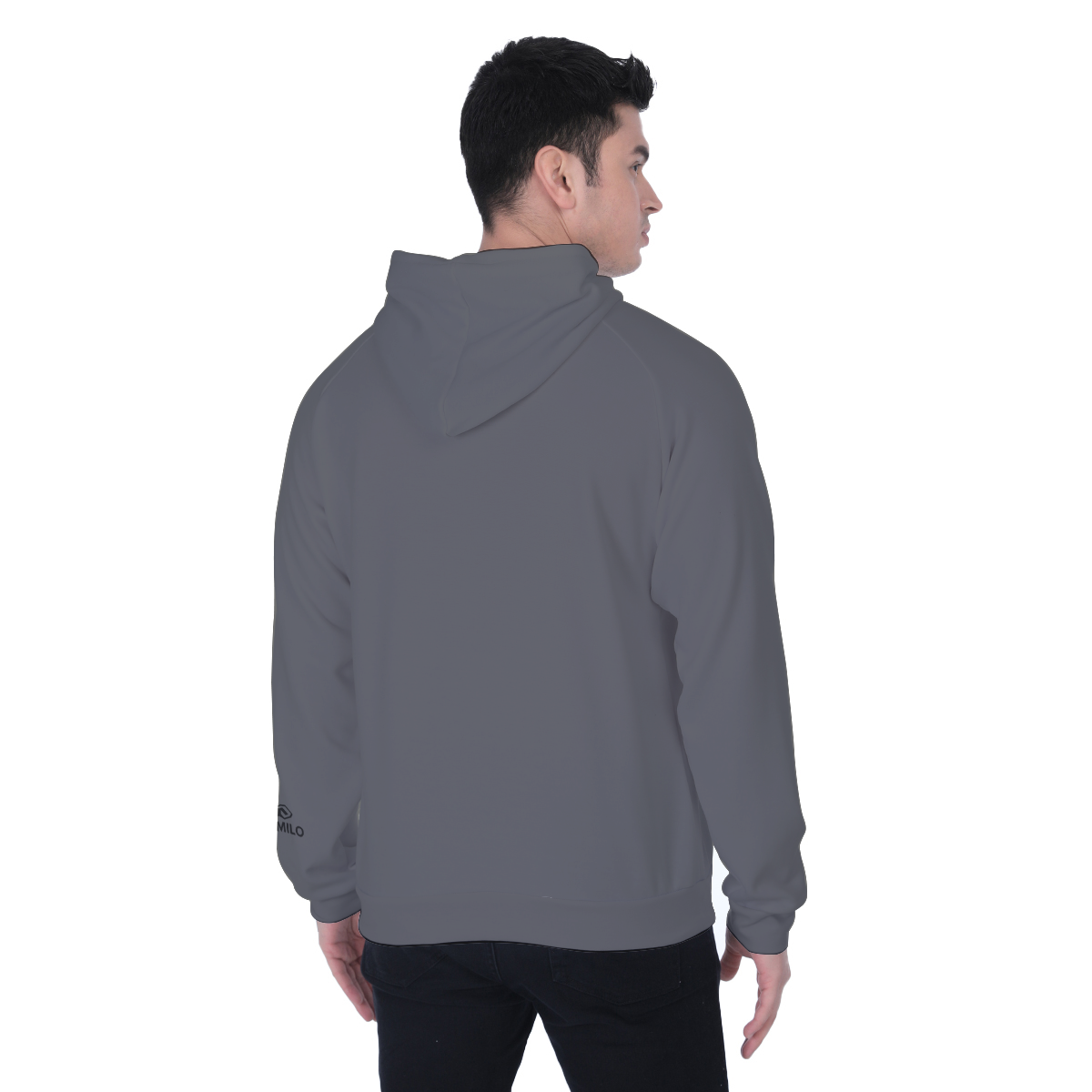 Demilo Men's Heavy Fleece Raglan Hoodie