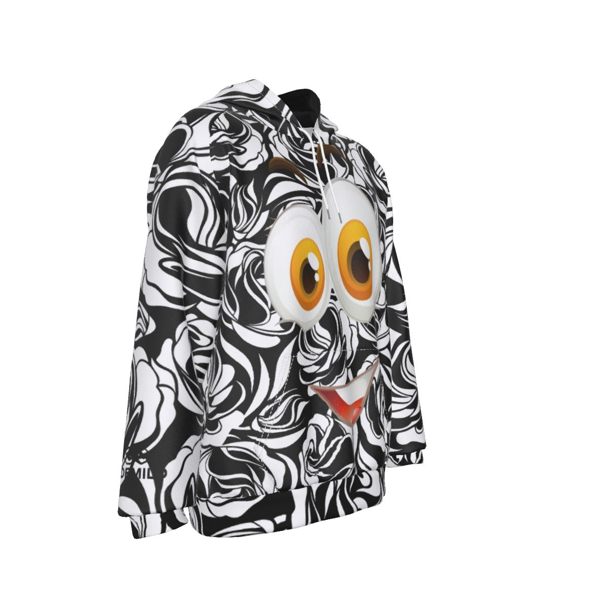 demilo smiley face Men's Heavy Fleece Raglan Hoodie