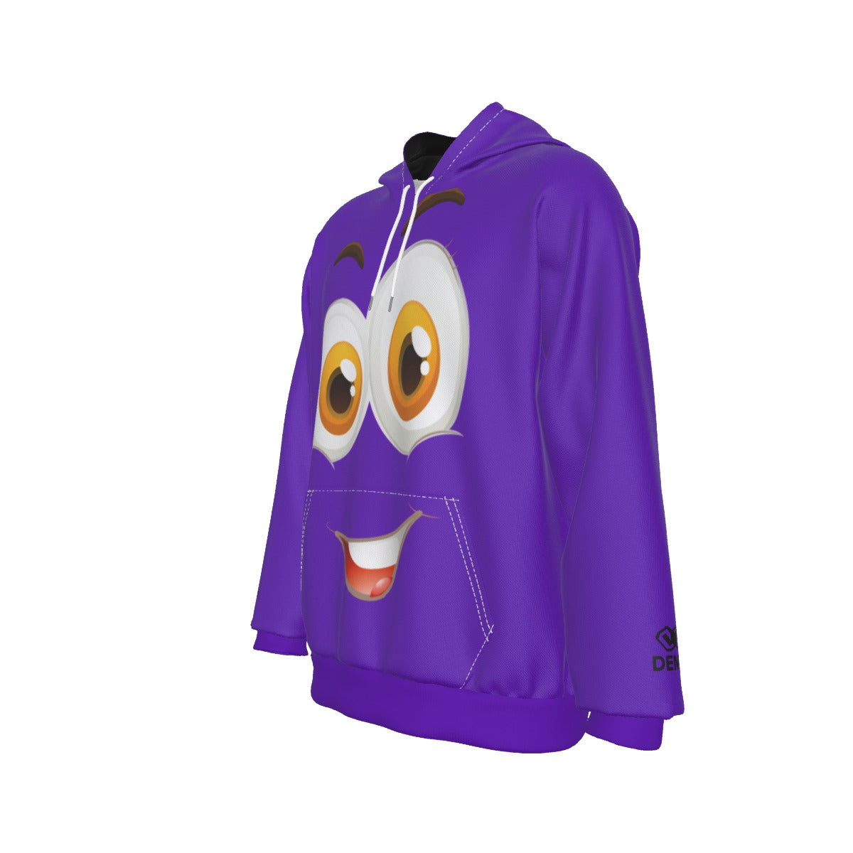 demilo smiley face Men's Heavy Fleece Raglan Hoodie
