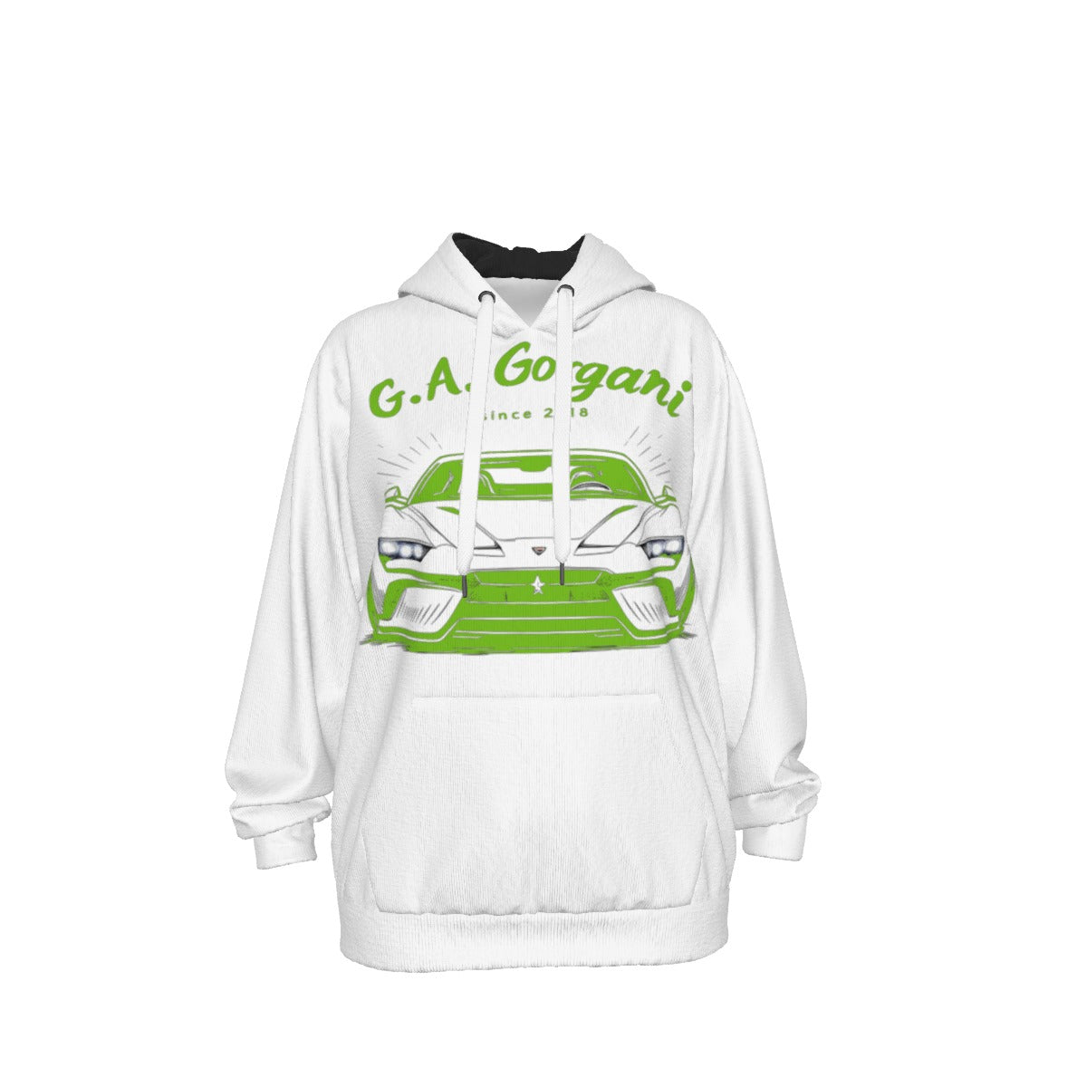 Gorgani luxury car lime Unisex Pullover Hoodie | 310GSM Cotton