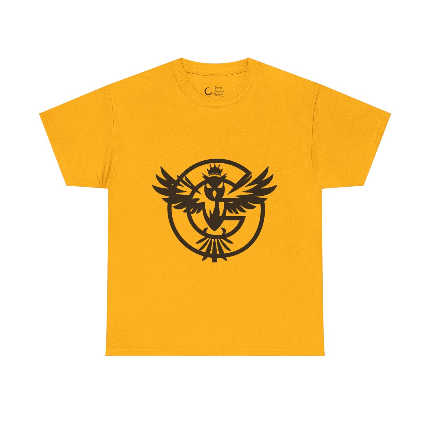 Gorgani Unisex Heavy Cotton Tee - Stylish Bird Graphic Tee for Casual Vibes