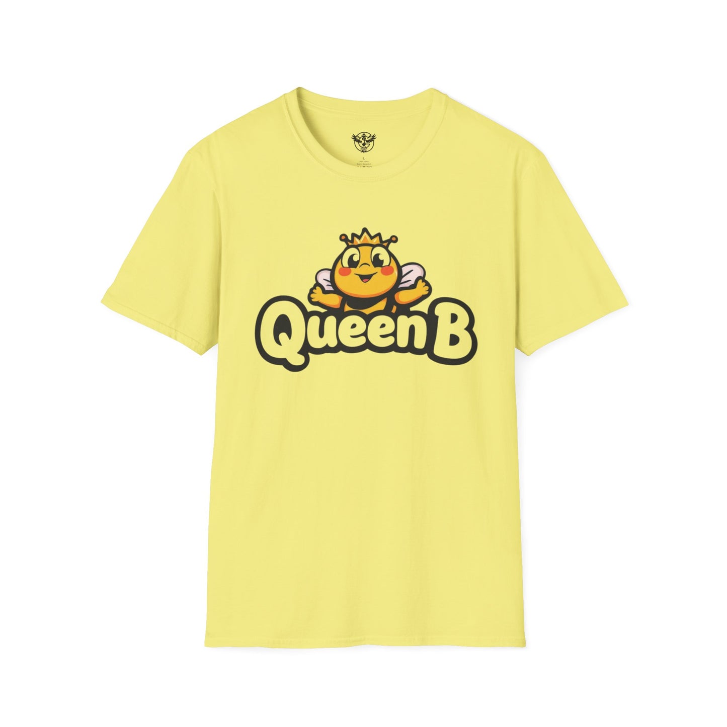 Queen B Unisex Softstyle T-Shirt - Fun and Bright Graphic Tee for Bee Lovers