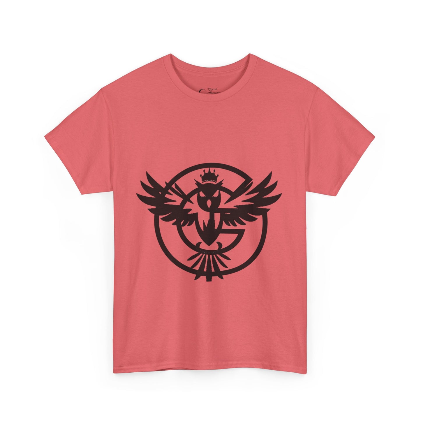 Gorgani Unisex Heavy Cotton Tee - Stylish Bird Graphic Tee for Casual Vibes