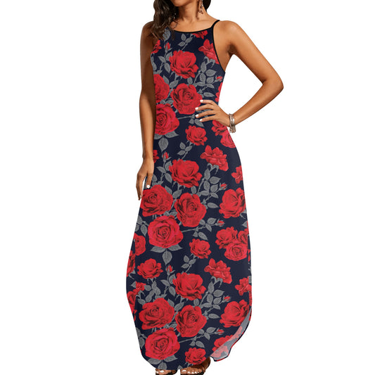Gorgani Womens Elegant Sleeveless Evening Dress