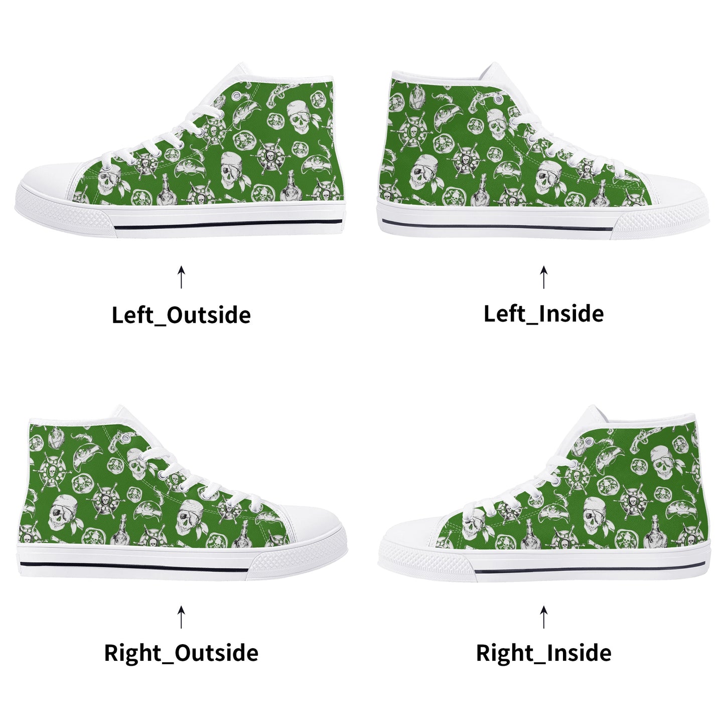 Mens High Top Canvas Shoes