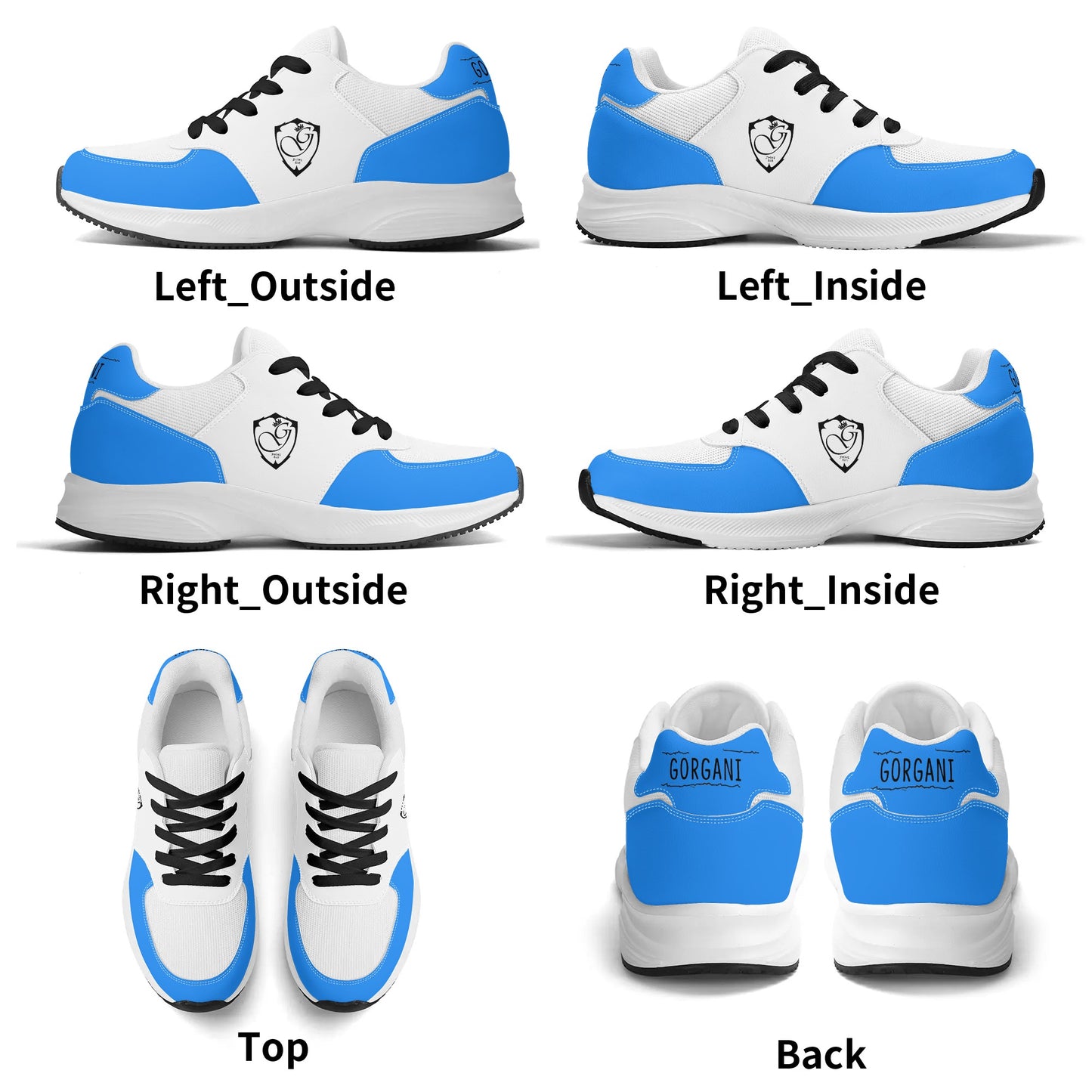 Adult Lightweight Brand Low Top Mesh and PU Platform Athletic Shoes