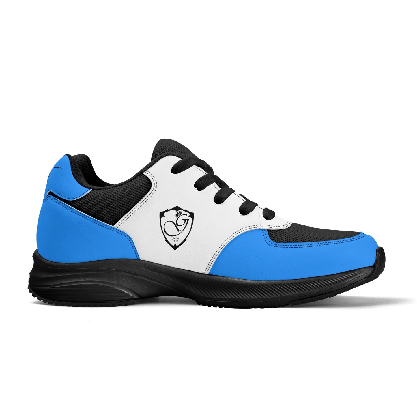 Adult Lightweight Brand Low Top Mesh and PU Platform Athletic Shoes