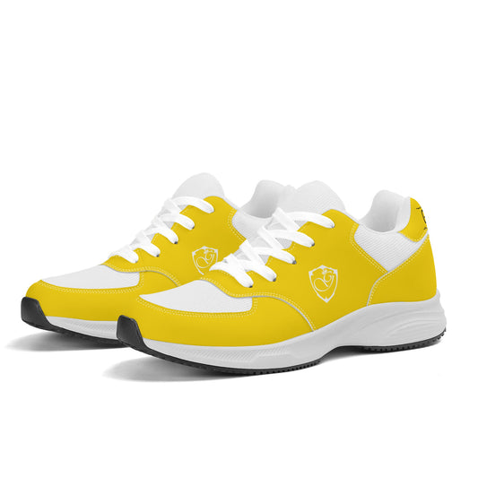 Adult Lightweight Brand Low Top Mesh and PU Platform Athletic Shoe