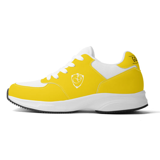 Adult Lightweight Brand Low Top Mesh and PU Platform Athletic Shoe