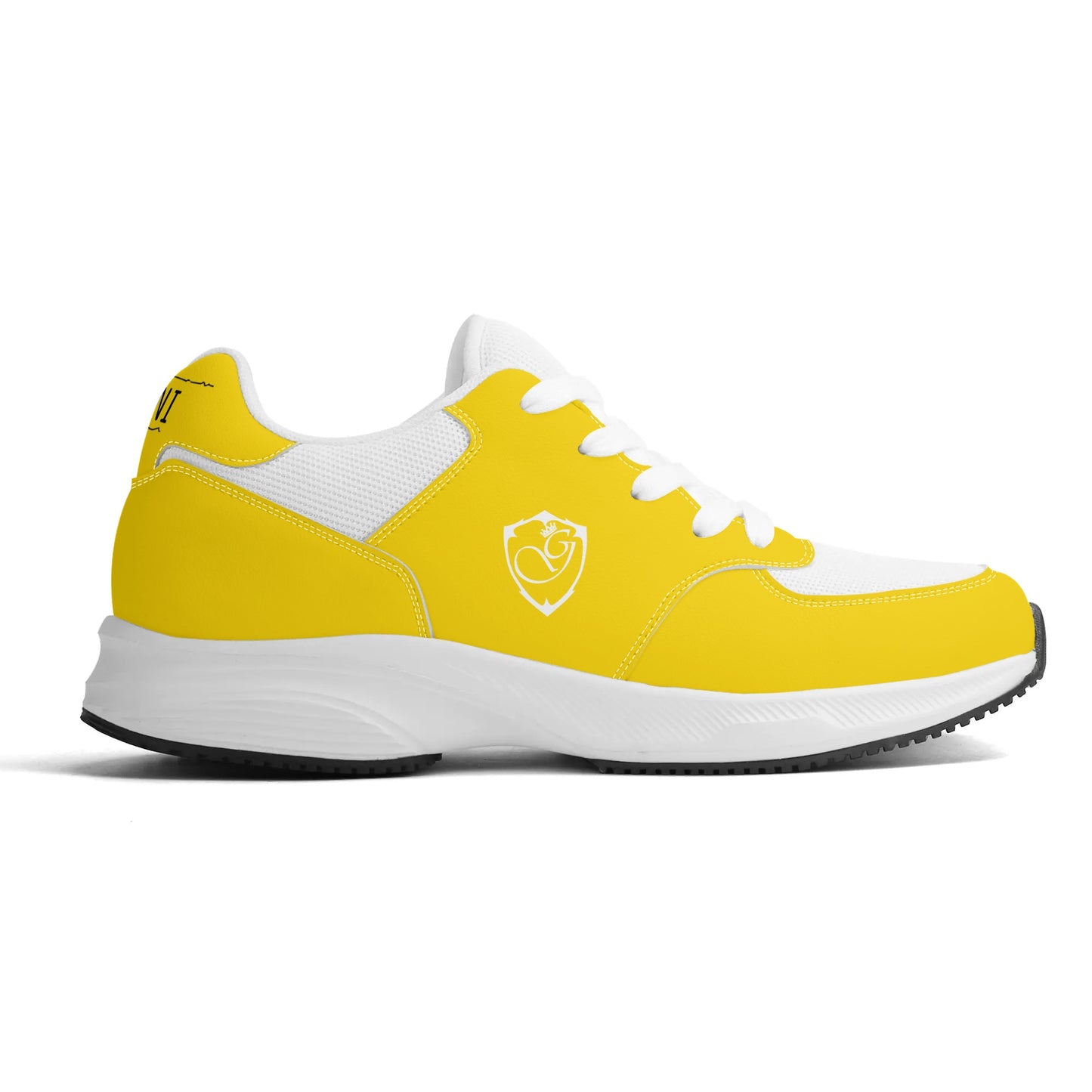 Adult Lightweight Brand Low Top Mesh and PU Platform Athletic Shoe