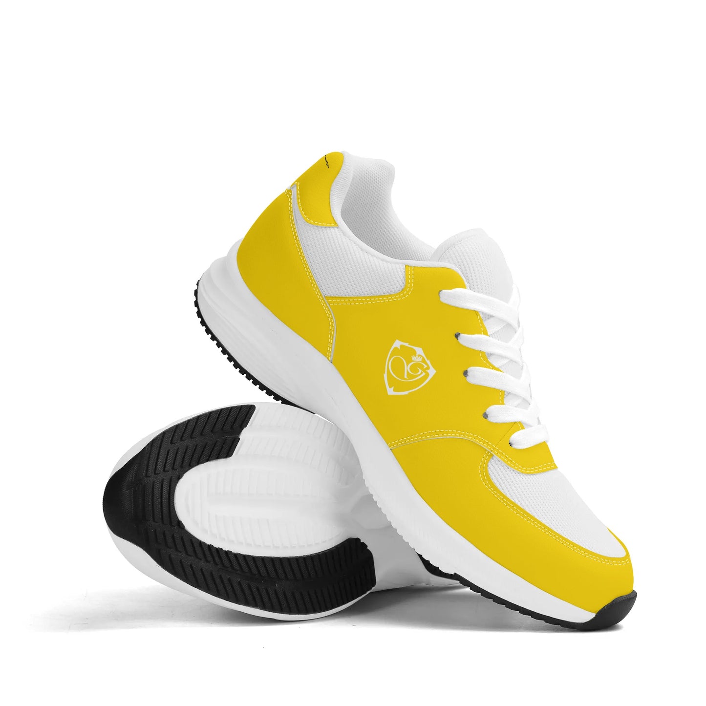 Adult Lightweight Brand Low Top Mesh and PU Platform Athletic Shoe