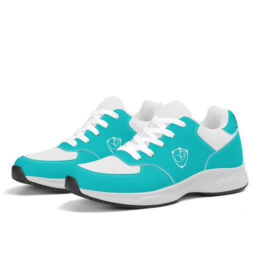 Adult Lightweight Brand Low Top Mesh and PU Platform Athletic Shoes WIth Gorgani Logo /Name