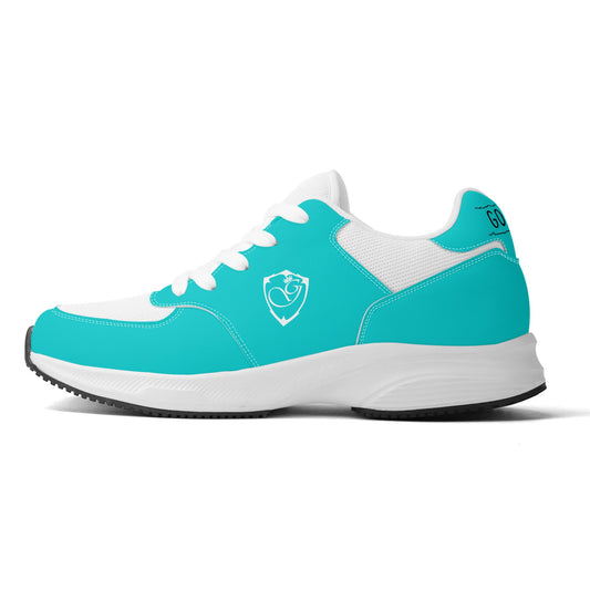 Adult Lightweight Brand Low Top Mesh and PU Platform Athletic Shoes WIth Gorgani Logo /Name
