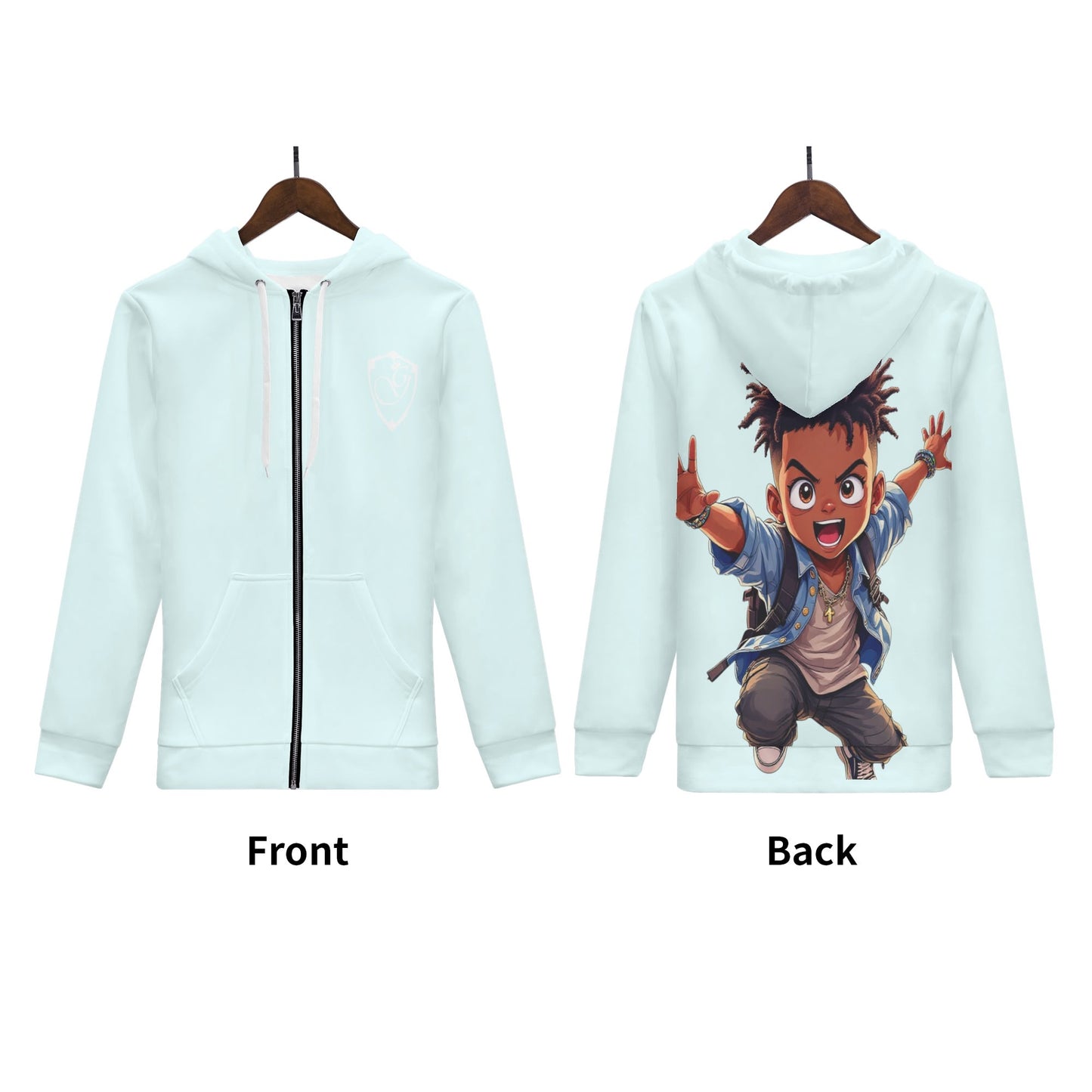 Gorgani skater life  Print Classic Zip Up Hoodie Warm Jacket