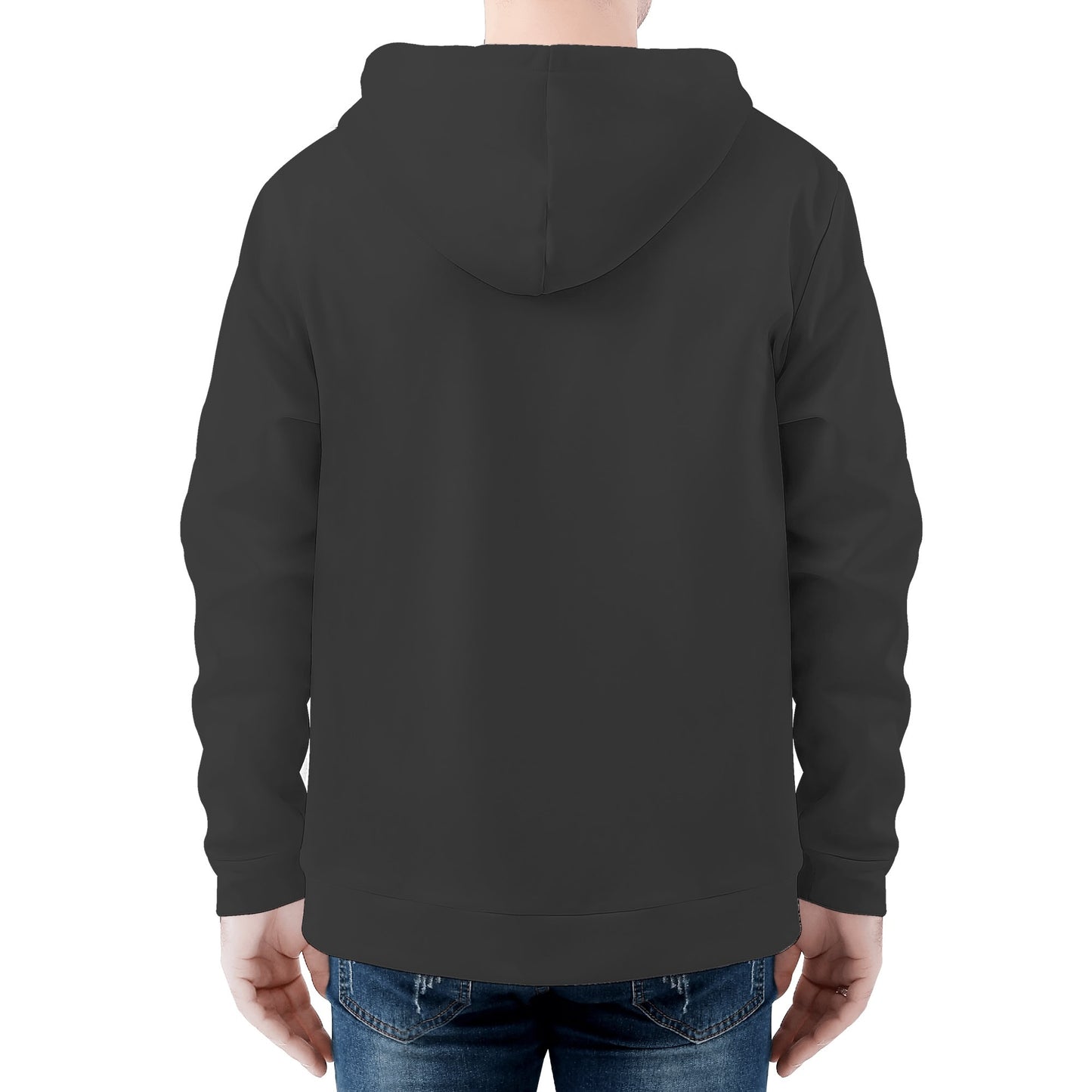 Gorgani logo Print Classic Zip Up Hoodie Warm Jacket