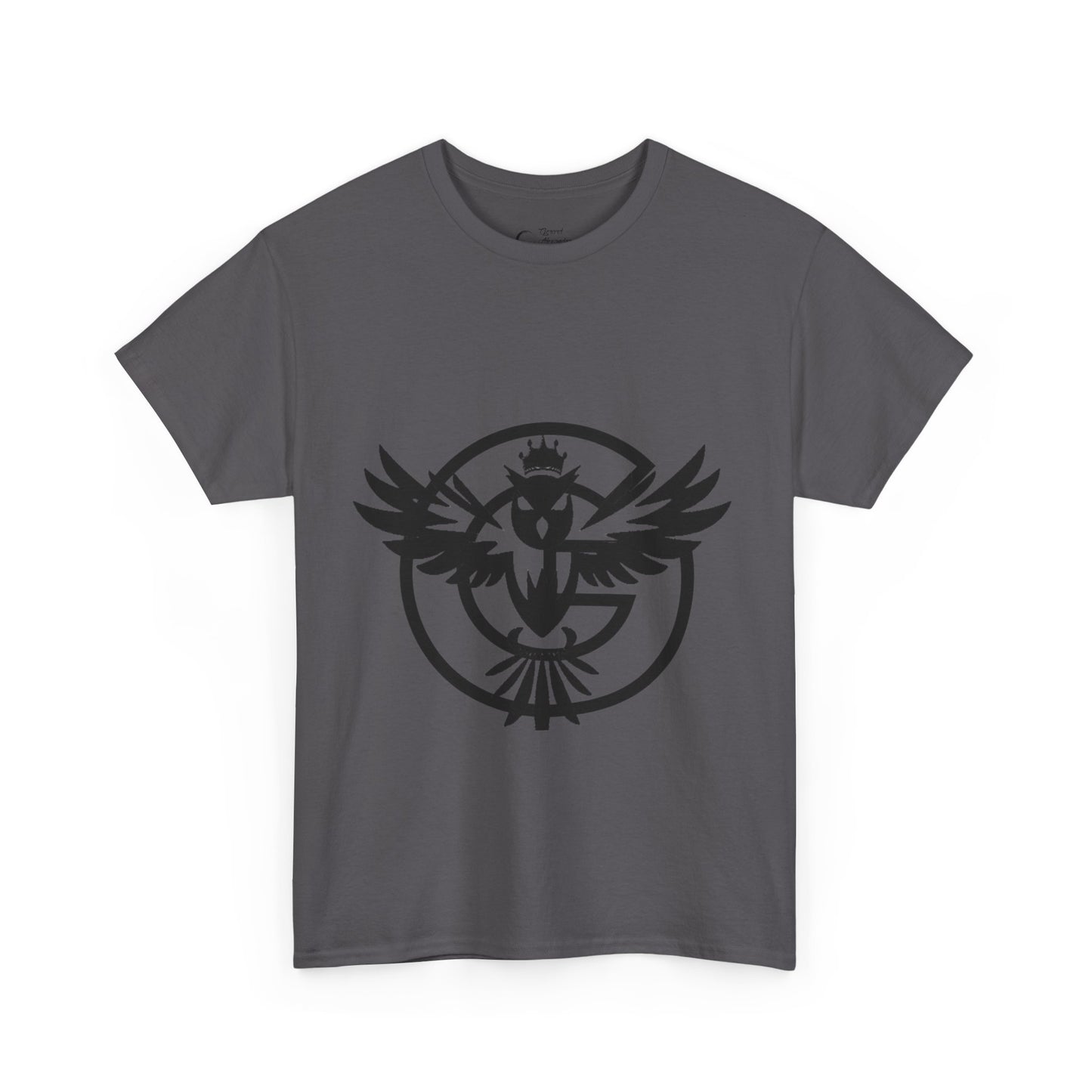 Gorgani Unisex Heavy Cotton Tee - Stylish Bird Graphic Tee for Casual Vibes