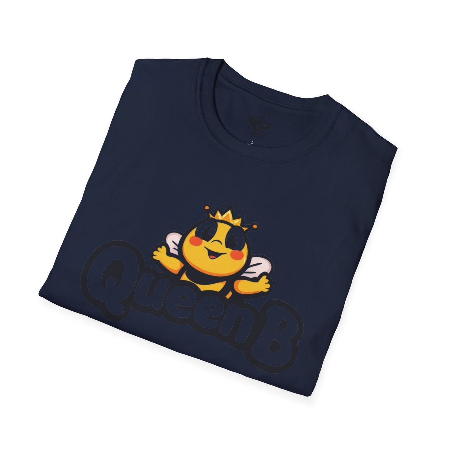 Queen B Unisex Softstyle T-Shirt - Fun and Bright Graphic Tee for Bee Lovers