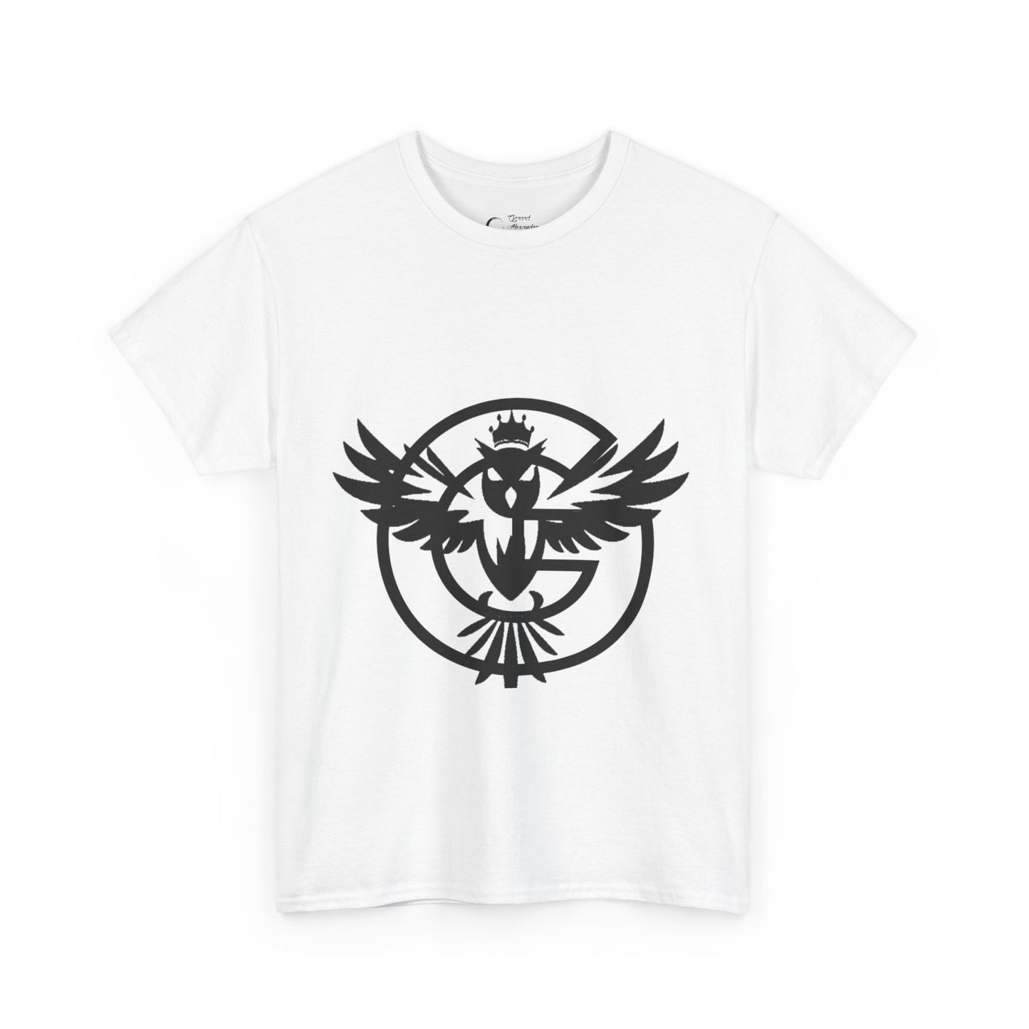 Gorgani Unisex Heavy Cotton Tee - Stylish Bird Graphic Tee for Casual Vibes