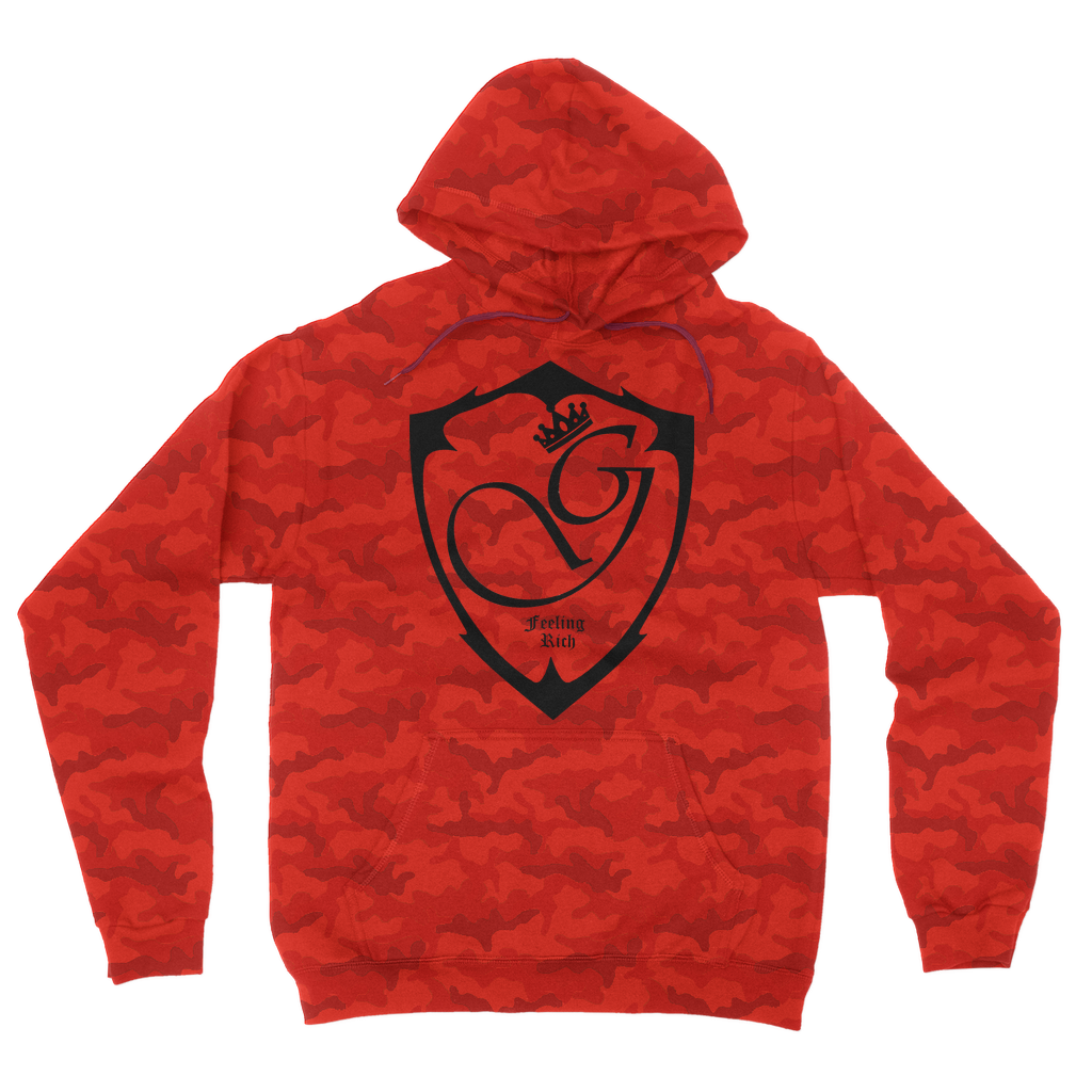 Feeling rich Camouflage Adult Hoodie