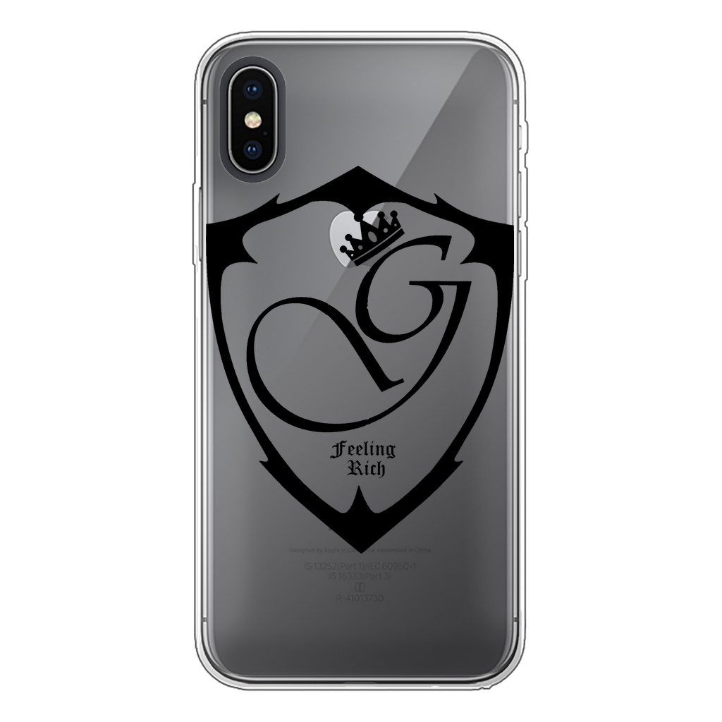 Feeling rich Back Printed Transparent Soft Phone Case