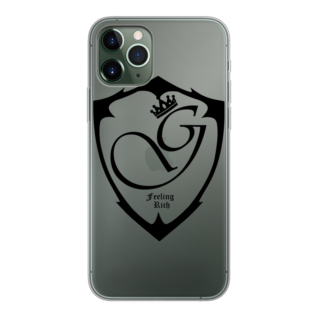 Feeling rich Back Printed Transparent Soft Phone Case