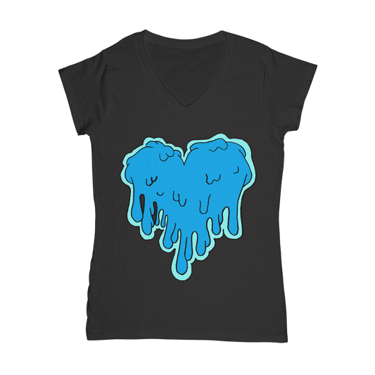 benzo heart Classic Women's V-Neck T-Shirt