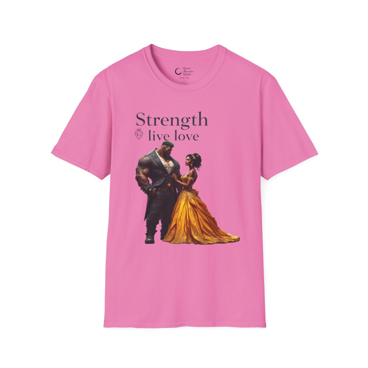 Strength Live Love by G.A.Gorganin Unisex Softstyle T-Shirt - Inspirational Graphic Tee