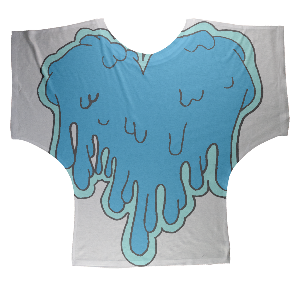 benzo heart Sublimation Batwing Top