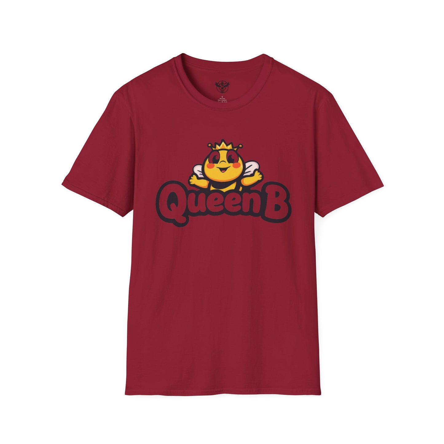 Queen B Unisex Softstyle T-Shirt - Fun and Bright Graphic Tee for Bee Lovers