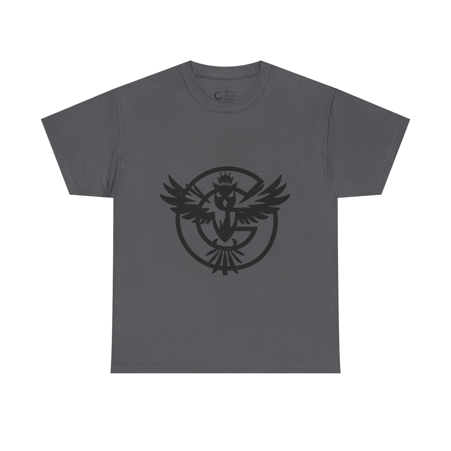Gorgani Unisex Heavy Cotton Tee - Stylish Bird Graphic Tee for Casual Vibes