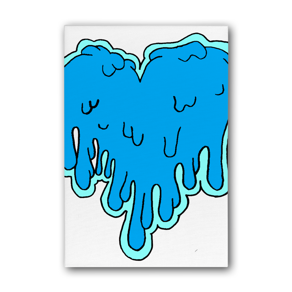 benzo heart Premium Stretched Canvas
