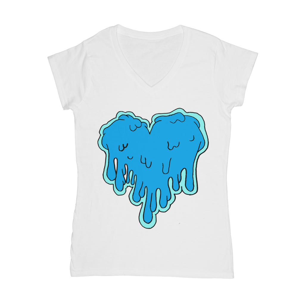 benzo heart Classic Women's V-Neck T-Shirt