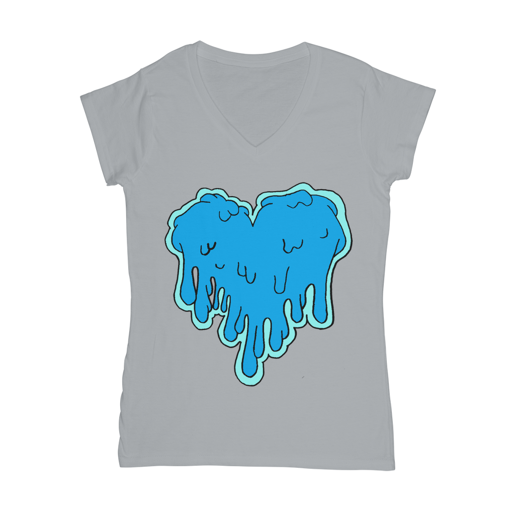 benzo heart Classic Women's V-Neck T-Shirt
