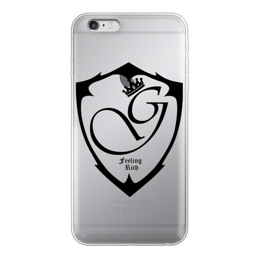 Feeling rich Back Printed Transparent Soft Phone Case