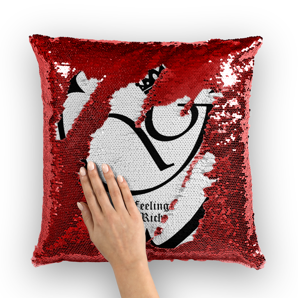 Feeling rich Sequin Cushion Cover