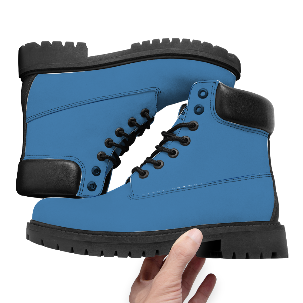 Gorgani steel blue Boots Round Toe Boots Fashion Boots