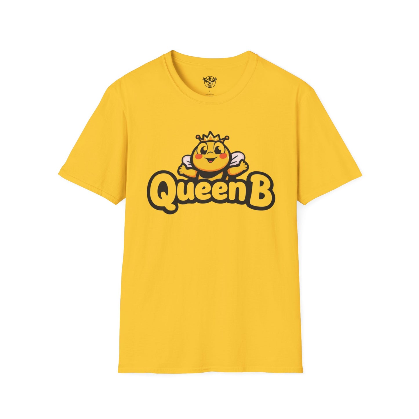 Queen B Unisex Softstyle T-Shirt - Fun and Bright Graphic Tee for Bee Lovers