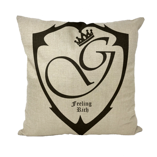 Feeling rich Throw Pillows
