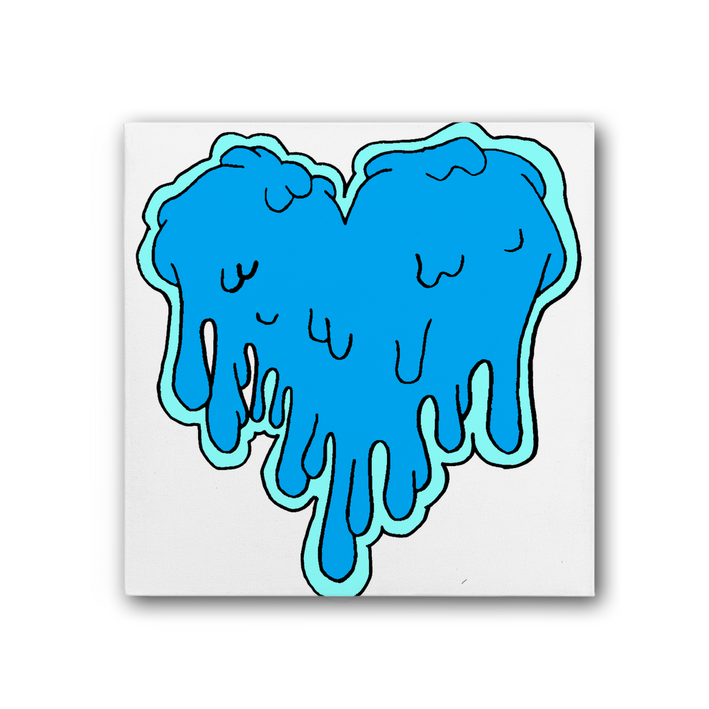 benzo heart Premium Stretched Canvas
