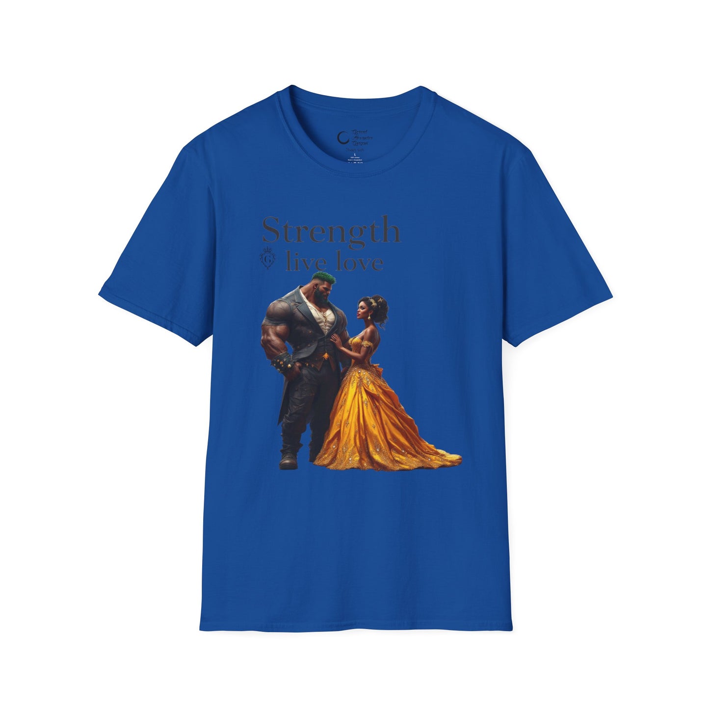 Strength Live Love by G.A.Gorganin Unisex Softstyle T-Shirt - Inspirational Graphic Tee