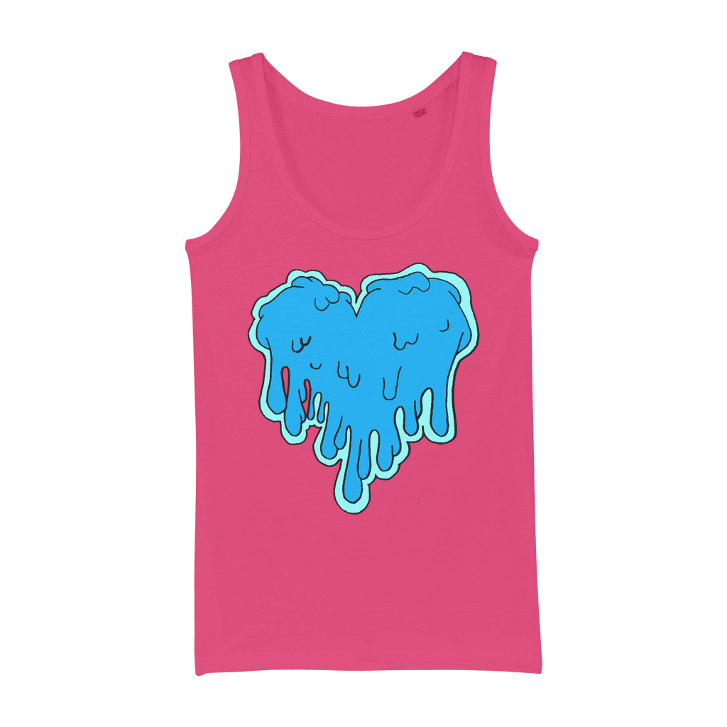 benzo heart Organic Jersey Womens Tank Top