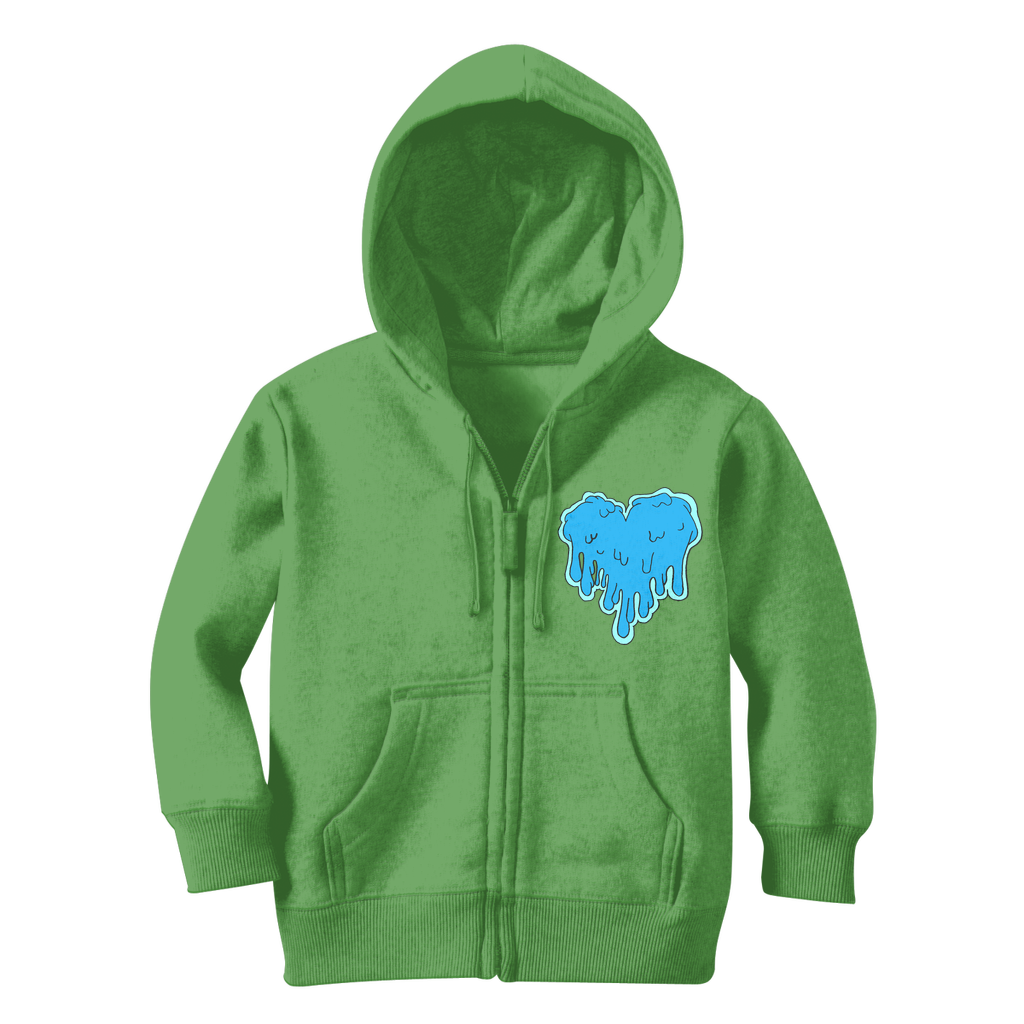 benzo heart Classic Kids Zip Hoodie