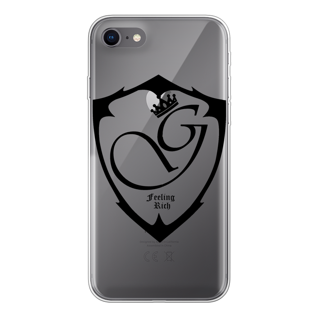 Feeling rich Back Printed Transparent Soft Phone Case